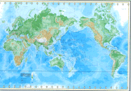 The World Physical Laminated Map: Deluxe Edition American Map Corporation