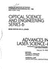 Advances in Laser Science I 1985 (Aip Conference Proceedings)