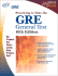 Gre: Practicing to Take the General Test Workbook