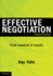 Effective Negotiation