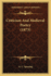 Criticism and Medieval Poetry (1873)