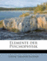 Elemente Der Psychophysik (English and German Edition)