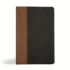 KJV Personal Size Giant Print Bible, Black/Brown Leathertouch, Indexed