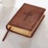 Kjv Holy Bible, Large Print Compact, Saddle Tan Faux Leather W/Ribbon Marker, Red Letter, King James Version