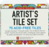 Studio Series Artist's Tiles White: 75 Acid-Free White Tiles
