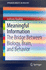 Meaningful Information: the Bridge Between Biology, Brain, and Behavior (Springerbriefs in Biology)