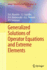 Generalized Solutions of Operator Equations and Extreme Elements