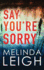 Say You'Re Sorry (Morgan Dane, 1)