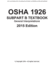 OSHA 1926 SUBPART B-General Interpretations Taxtbook 2015 Edition: DUVALLS OSHA 1926 Subpart B-General Interpretations 2015 Edition Volume 1