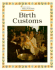 Birth Customs (Comparing Religions)