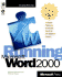Running Microsoft Word 2000