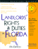 Landlords' Rights and Duties in Florida: With Forms