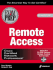 Ccnp Remote Access Exam Prep (Exam: 640-505)