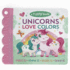 Tuffy Unicorns Love Colors Book-Washable, Chewable, Unrippable Pages With Hole for Stroller Or Toy Ring, Teether Tough, Ages 0-3 (Baby's Unrippable) (a Tuffy Book)