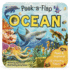 Peek-a-Flap Ocean Children's Lift-a-Flap Board Book for Children Learning About the Sea and Water Animals, Ages 2-5