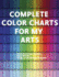 Complete Color Charts for my Arts - Color Swatches Themes, Color Wheels, Image Inspired Color Palettes: 3 in 1 Graphic Design Swatch tool book, DIY Color Dictionary Inspirations, Theory and use of color, Color theory for artist, Art Education School