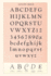 Vintage Journal Font Sample Chart, Goudy Bold