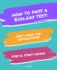 Notebook How to Pass a Biology Test: Read the Instructions Start Crying 7, 5x9, 25