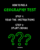 Notebook How to Pass a Geography Test: Read the Instructions Start Crying 7, 5x9, 25