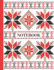Notebook: Ruled Pages-8.5 X 11 Inches-100 Pages-My Fallahi Cross Stitch Embroidery Pattern (Red)