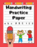 Handwriting Practice Paper: Grades K-2 | Extra-Large Handwriting Workbook for Kids | 200 Dotted Line Pages | Cherry Red Stripes