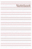 Notebook: (5.25" X 8") Notebook (150 Pages-College Ruled Notepad)