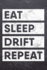 Eat Sleep Drift Repeat: Jdm Car Drifting College Ruled Notebook (6x9 Inches) With 120 Pages