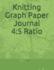 Knitting Graph Paper Journal 4: 5 Ratio