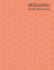 Hexagonal Paper Notebook: Large  Inch Hexes Graph? Textured Orange (Honeycomb Paper Journal (0.5? Sides))