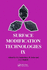 Surface Modification Technologies: IX (Book No. 637)