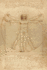 Leonardo Da Vinci Notebooks-the Vitruvian Man: 120 Graph Paper / Grid Lines Pages-Leonardo Da Vinci? S Notebook, Journal, Sketchbook, Diary, Manuscript (the Vitruvian Man)