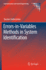 Errors-In-Variables Methods in System Identification