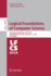 Logical Foundations of Computer Science: International Symposium, Lfcs 2018, Deerfield Beach, Fl, Usa, January 8-11, 2018, Proceedings