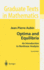 Optima and Equilibria: an Introduction to Nonlinear Analysis (Graduate Texts in Mathematics, 140)