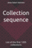 Collection sequence: List of the first 1205 collections