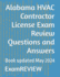 Alabama HVAC Contractor License Exam Review Questions and Answers