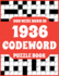 Codeword Puzzle Book: Codeword Puzzle Book For Adults Who Were Born In 1936 With 150 Puzzles