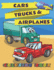 Cars, Trucks & Airplanes Coloring Book: Cute Coloring Pages For Toddlers and Kids Ages 2-4 - High Quality Illustrations Of Vehicles, Monster Trucks, Planes, Helicopters and more - Great Gift For Boys And Girls For Birthday, Christmas ...