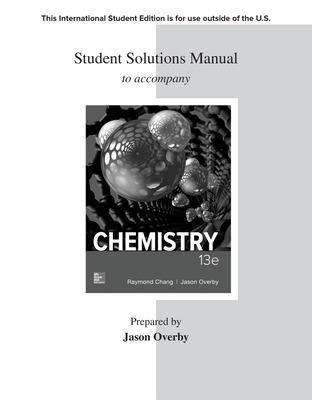 ISE Student Solutions Manual for Chemistry - Chang, Raymond, and Goldsby, Kenneth