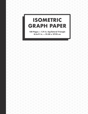 Isometric Graph Paper: 1/4 In. Equilateral Triangle Graph Notebook, 150 Pages, Large (8.5x11"), White - Notebooks, Synchro