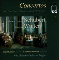 J.F.Schubert, P.v. Winter: Concertos for Clarinet, Bassoon and Orchestra - Dieter Klcker (clarinet); Jurgen Normann (double bass); Karl-Otto Hartmann (bassoon); Marcio Carneiro (cello);...