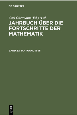 Jahrgang 1896 - Ohrtmann, Carl, and Henoch, Max (Editor), and Lampe, Emil (Editor)