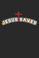 Jesus Saves: Monatsplaner, Termin-Kalender - Geschenk-Idee fr glubige Christen - A5 - 120 Seiten