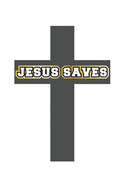 Jesus Saves: Tagebuch, Notizbuch, Notizheft - Geschenk-Idee fr glubige Christen - Dot Grid - A5 - 120 Seiten