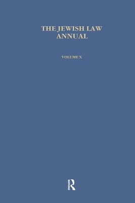 Jewish Law Annual (Vol 10) - Jackson, Bernard S