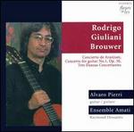 Joaquin Rodrigo: Concierto de Aranjuez; Mauro Giuliani: Concerto for guitar No. 1; Leo Brouwer: 3 Danzas Concertantes