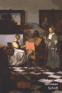 Johannes Vermeer Schrift: Het Concert Artistiek Dagboek voor Aantekeningen Stijlvol Notitieboek Ideaal Voor School, Studie, Recepten of Wachtwoorden