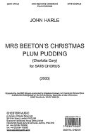 John Harle: Mrs Beeton's Christmas Plum Pudding - Harle, John (Composer)