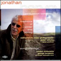 Jonathan Harvey: Percussion Concerto; Madonna of Winter and Spring; Song Offerings - Penelope Walmsley-Clark (soprano); Peter Prommel (percussion)