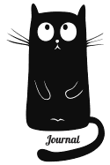 Journal: Black Cat Notebook: Blank Lined Black Cat Journal Gift for Kids & Cat Lovers (Notebooks and Journals)